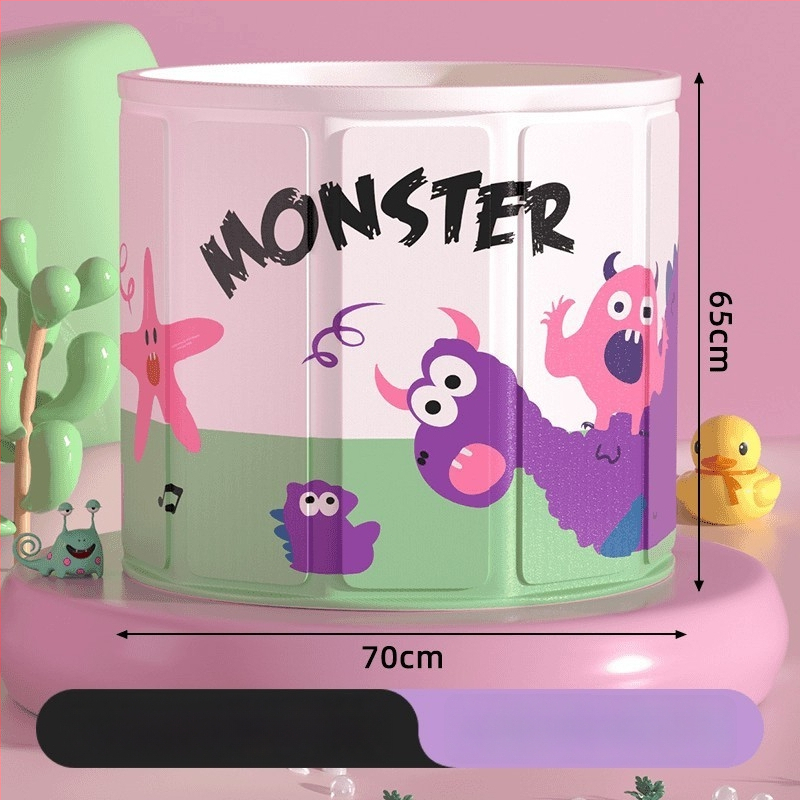 Сгъваема вана за бебета, PVC материал, за деца, с контрол на температурата и функция за мехури