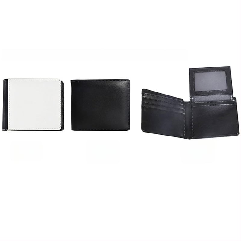 PU ādas maciņš ar kartes un monētu nodalījumu, sublimācijai gatava virsma, ikdienas lietošanai