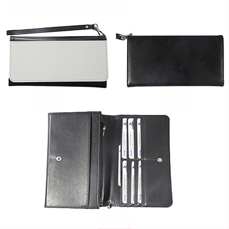 PU ādas maciņš ar kartes un monētu nodalījumu, sublimācijai gatava virsma, ikdienas lietošanai