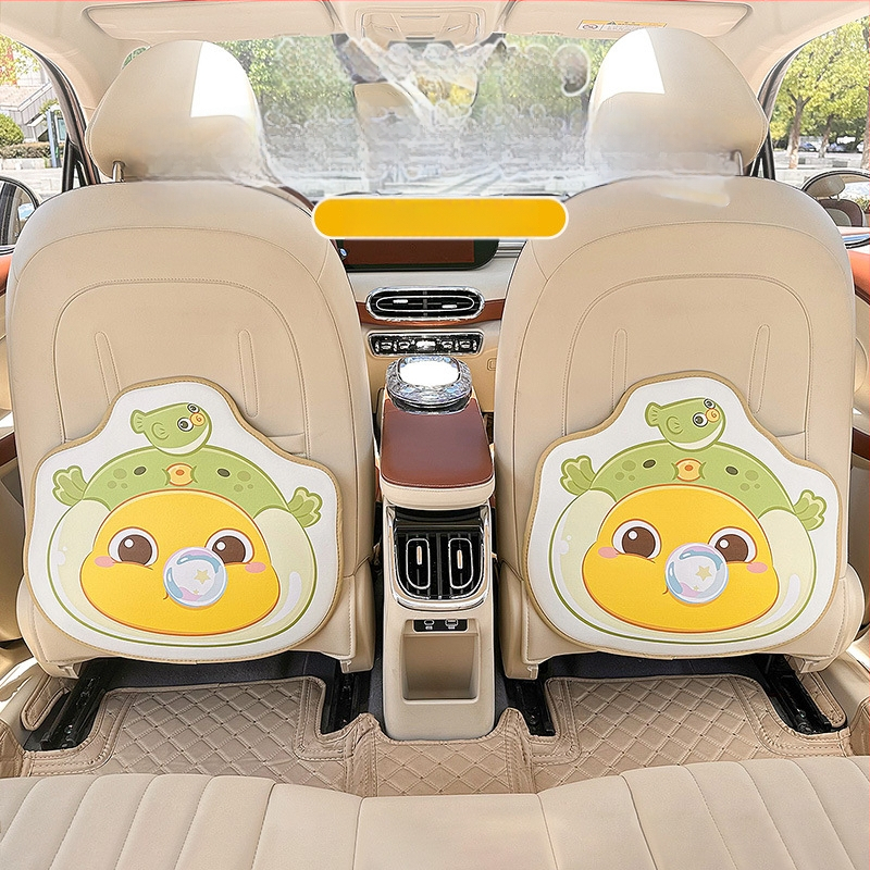 Автомобилна подпора за облегалката против удари – всесезонна кожена, пълнеж от пяна, универсална, модел Milk Dragon