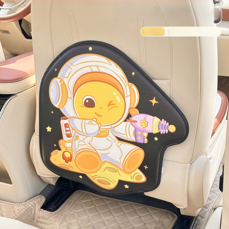 Автомобилна подпора за облегалката против удари – всесезонна кожена, пълнеж от пяна, универсална, модел Milk Dragon