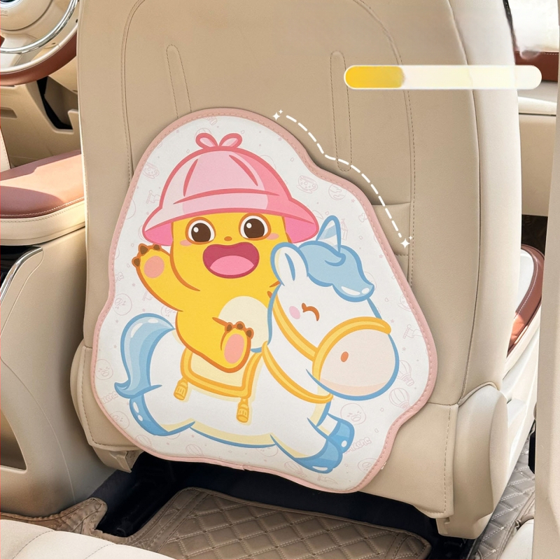 Автомобилна подпора за облегалката против удари – всесезонна кожена, пълнеж от пяна, универсална, модел Milk Dragon