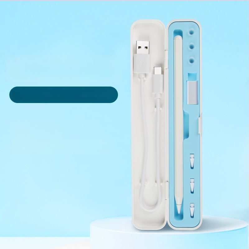 Apple Pencil uzglabāšanas korpuss – silikona korpuss, saderīgs ar Apple Pencil 1. un 2. paaudzi, kapacitīva pildspalvas piederumi, stylus (Modelis: Apple Pen Box)