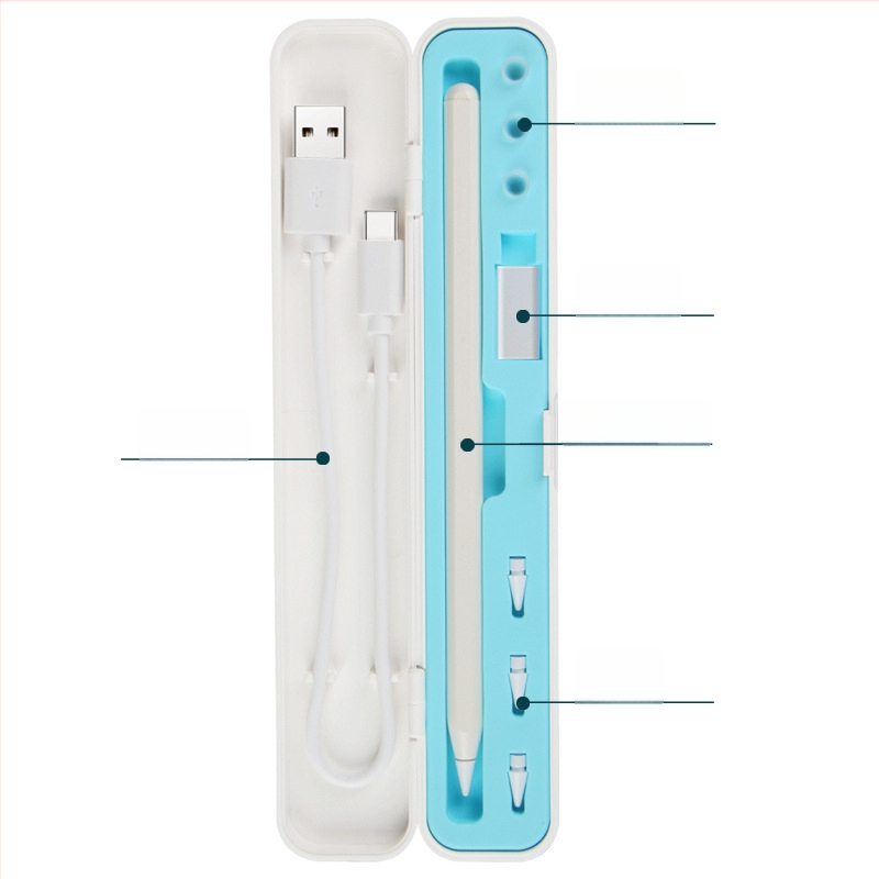 Apple Pencil uzglabāšanas korpuss – silikona korpuss, saderīgs ar Apple Pencil 1. un 2. paaudzi, kapacitīva pildspalvas piederumi, stylus (Modelis: Apple Pen Box)