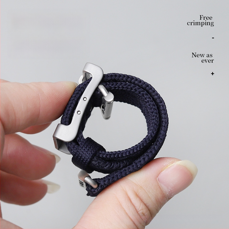 Pletena narukvica od čistog titana za Apple Watch Ultra2, 24 mm, S8, unisex