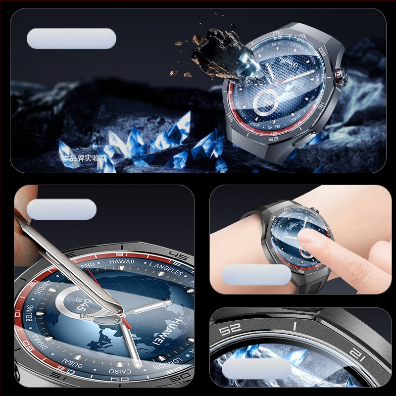 Safīra aizsargfilms Huawei Watch GT5/GT6 Pro, pilna ekrāna aizsardzība