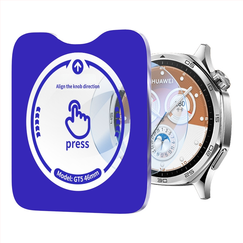 Safīra aizsargfilms Huawei Watch GT5/GT6 Pro, pilna ekrāna aizsardzība