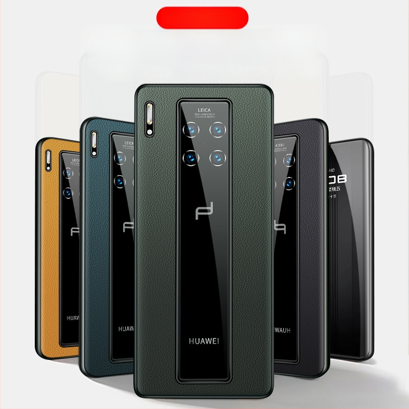 Carcasă Huawei Mate 30 RS Porsche din piele de vițel, acoperire completă, protecție împotriva căderilor