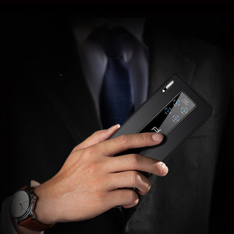 Carcasă Huawei Mate 30 RS Porsche din piele de vițel, acoperire completă, protecție împotriva căderilor