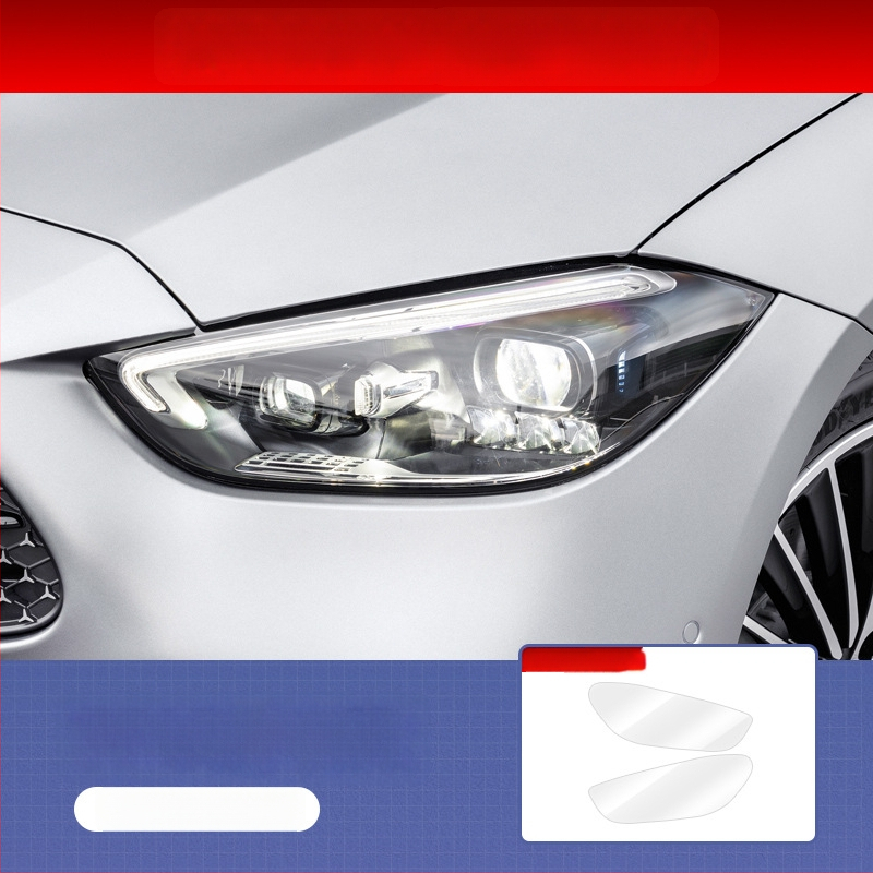 Mercedes-Benz TPU lukturu filma, pret skrāpējumiem, skrāpējumu remonts, gaismas kontrole, aizsargfilma