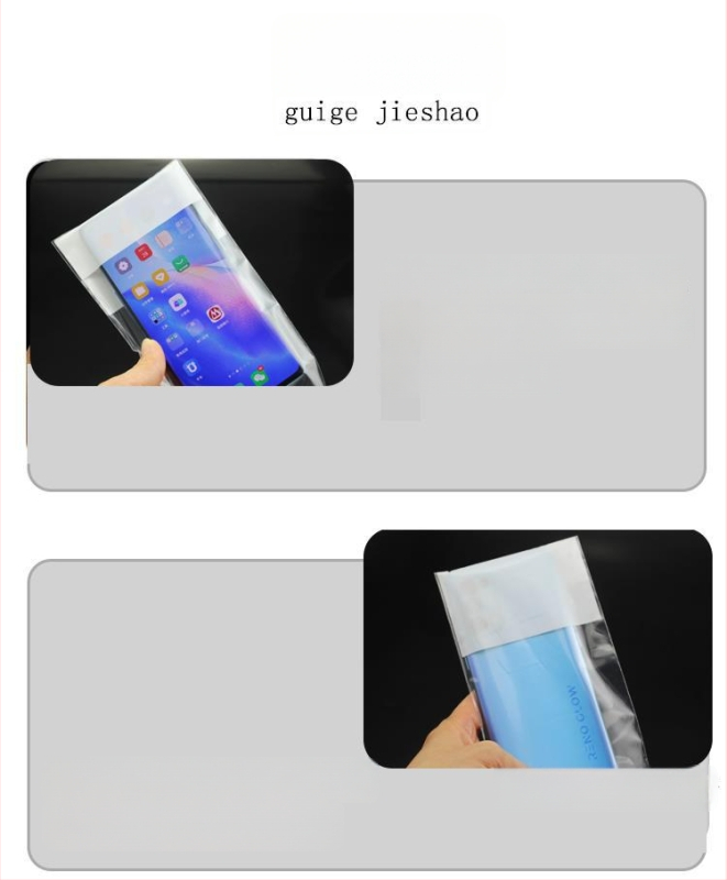 Vienkartinė mobiliųjų telefonų dėžutė su anti-kameros apsauga, privatumo gaubtu ir lipniu uždarymu