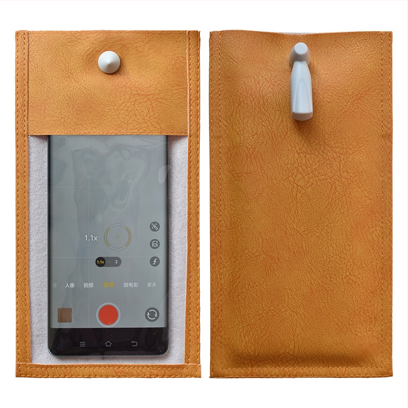 Mobiliojo telefono dėklas su anti-fotografavimo apsauga, stačiakampio dizaino, PVC+PU medžiaga, unisex dizainas, vestuvėms