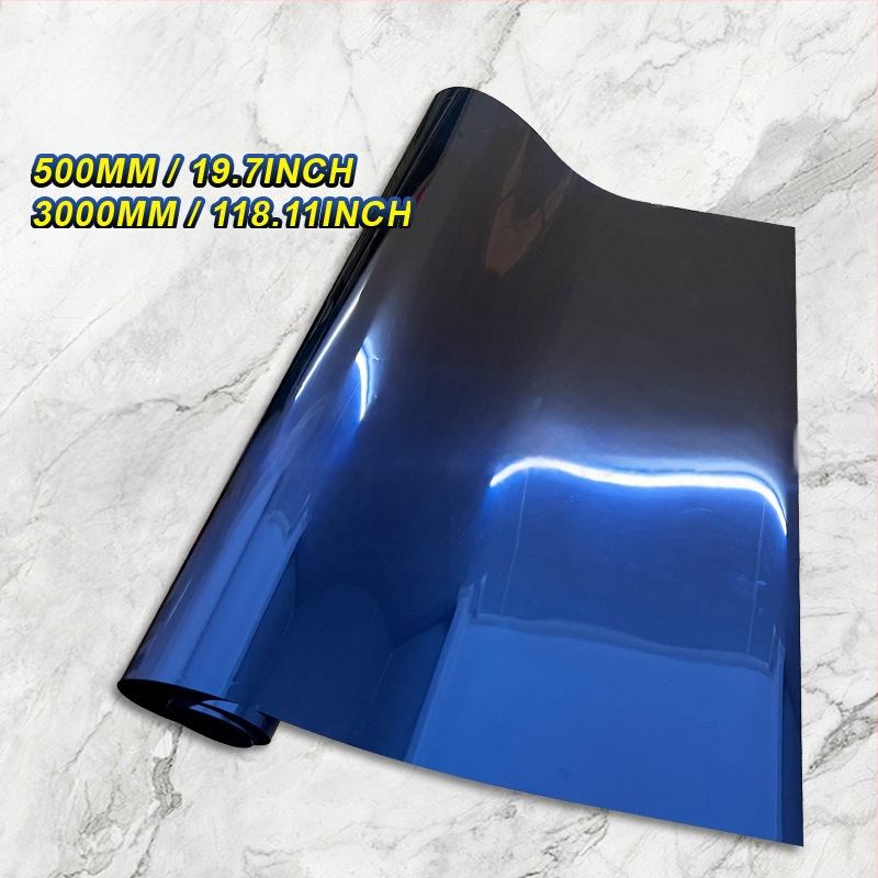 Automašīnas termoizolācijas plēve - gradienta krāsu automašīnas plēve, zīmols Sam Optical, iepakojums papīra caurulē