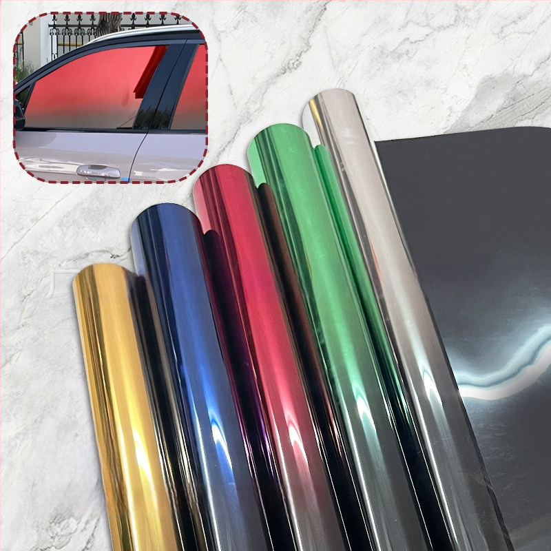 Automašīnas termoizolācijas plēve - gradienta krāsu automašīnas plēve, zīmols Sam Optical, iepakojums papīra caurulē