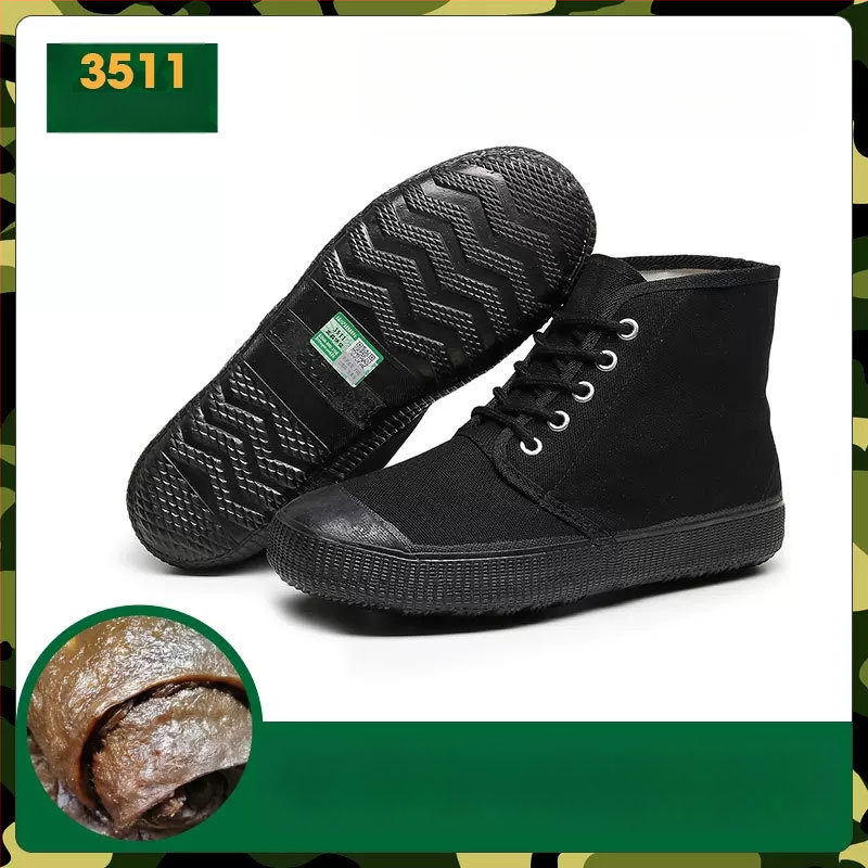 Pantofi de lucru unisex, anti-alunecare și rezistenți la uzură, partea superioară din pânză, talpă din cauciuc, construcție vulcanizată