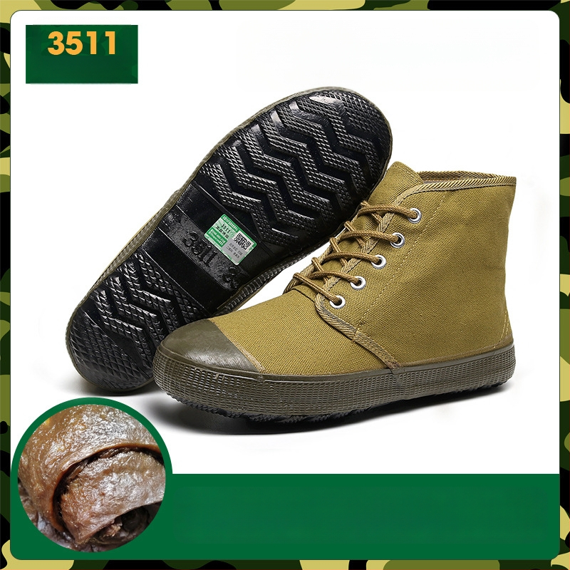 Pantofi de lucru unisex, anti-alunecare și rezistenți la uzură, partea superioară din pânză, talpă din cauciuc, construcție vulcanizată