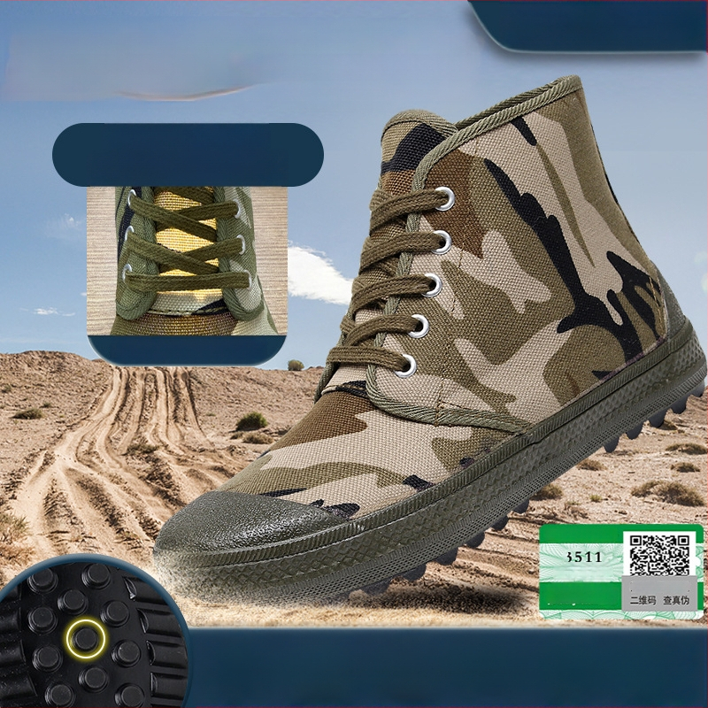 Pantofi de lucru unisex, anti-alunecare și rezistenți la uzură, partea superioară din pânză, talpă din cauciuc, construcție vulcanizată