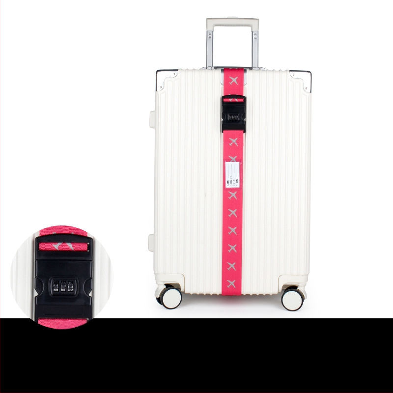 Bagažinės dirželis su vieno žodžio slaptažodžiu, šviesus ir atšvaitinis, ultra lengvas poliesteris, išleistas 2018 m. pavasarį.