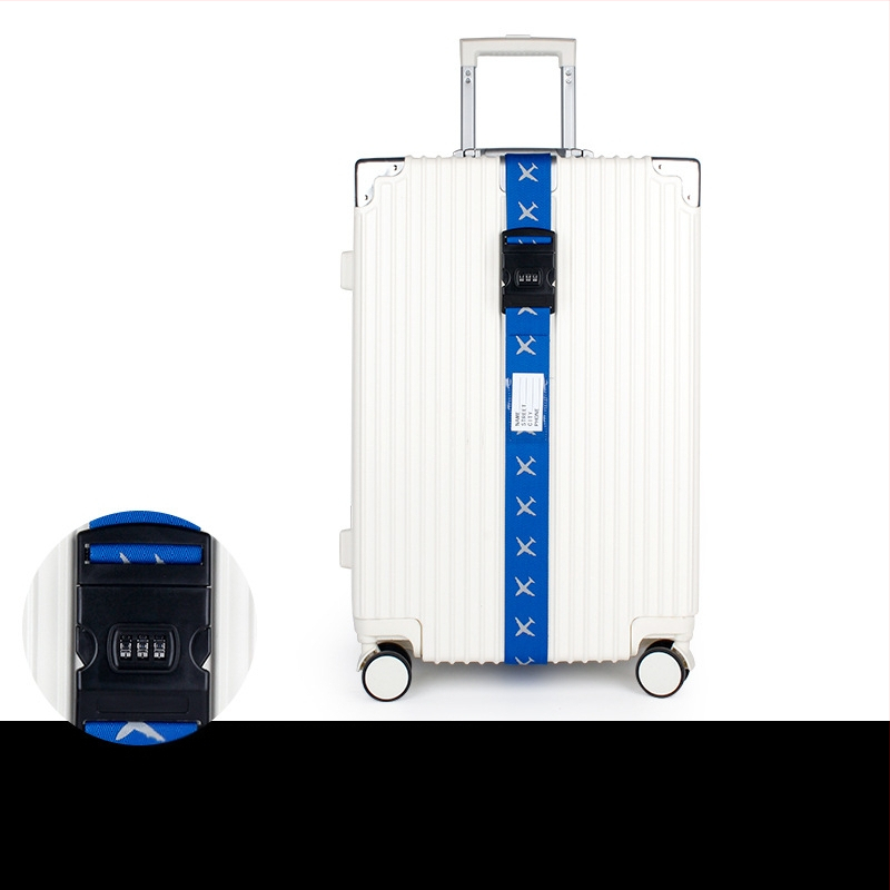 Bagažinės dirželis su vieno žodžio slaptažodžiu, šviesus ir atšvaitinis, ultra lengvas poliesteris, išleistas 2018 m. pavasarį.