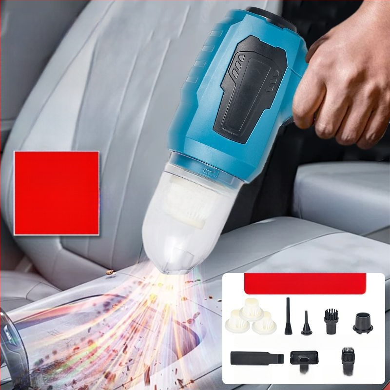 Ručni usisavač za automobil s bežičnim punjenjem, 2-u-1 puhanje i usisavanje, snažan i kompaktan