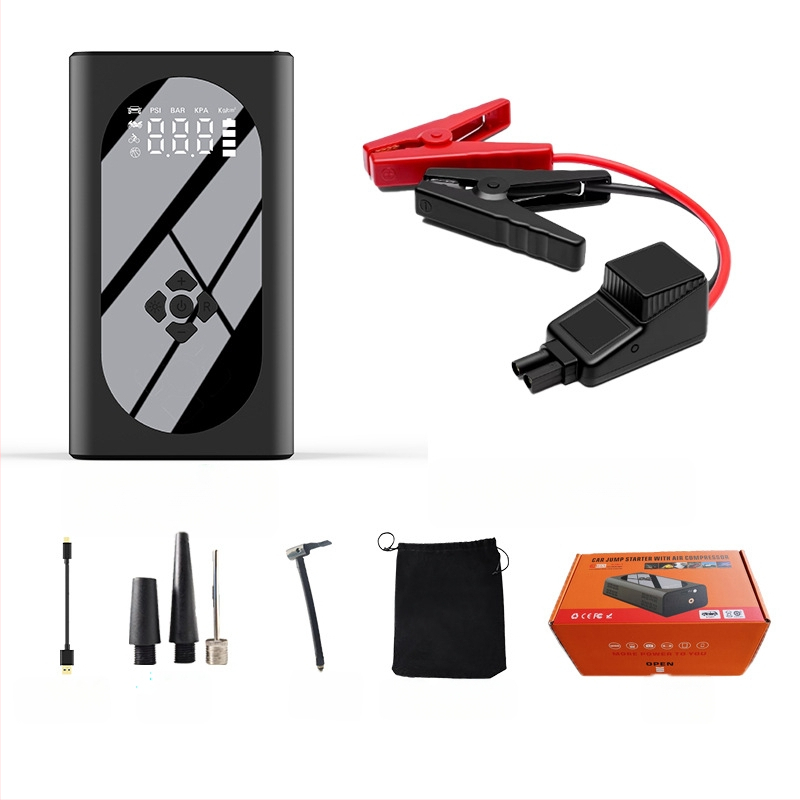 Hongde autóindító beépített légpumpával — 12V kimenet, 5/9/12V bemenet, CE és 3C tanúsítvány (2024010915685441)