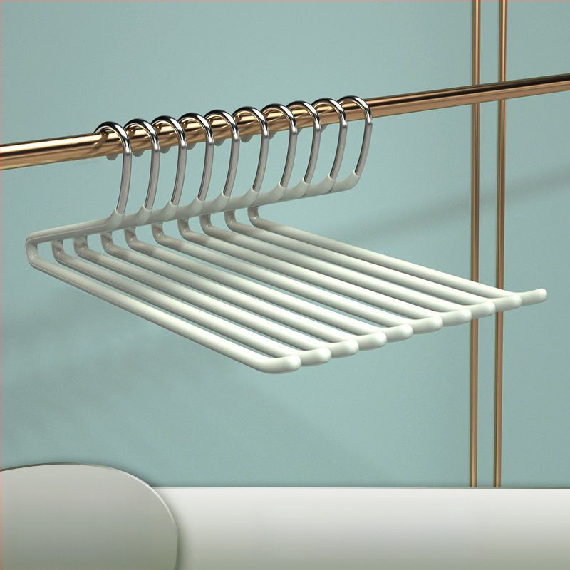 Τοίχου Κρεμάστρα Πετσέτας, χωρίς τρύπες, μονή ράγα, PET υλικό, σετ 10 τεμάχια