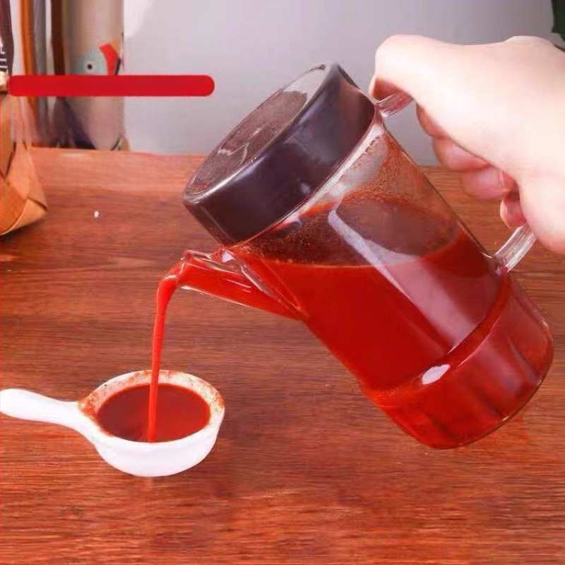 Πλαστικό μπουκάλι για σόγια με παχύτερο σχεδιασμό, διαφανές, αντιδιαρροϊκό, κατάλληλο για ξενοδοχεία και εστιατόρια