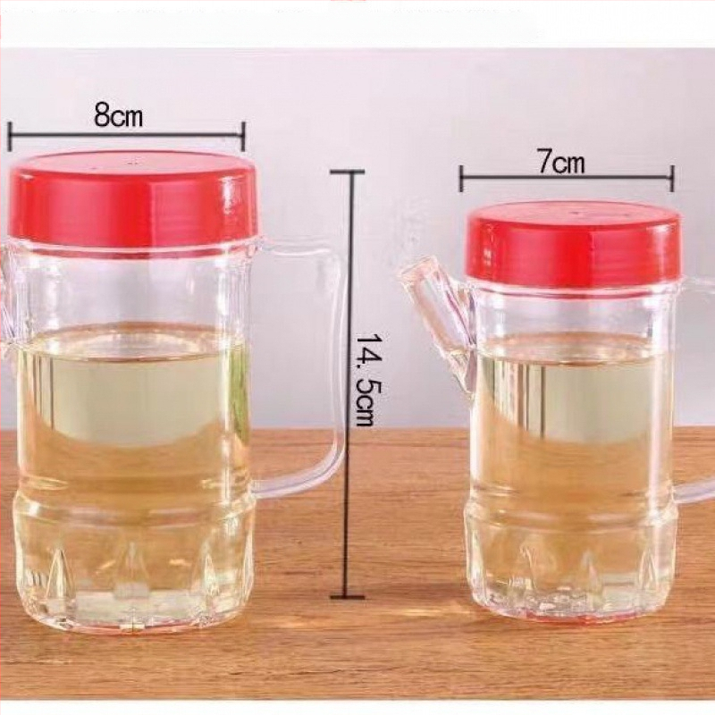 Πλαστικό μπουκάλι για σόγια με παχύτερο σχεδιασμό, διαφανές, αντιδιαρροϊκό, κατάλληλο για ξενοδοχεία και εστιατόρια