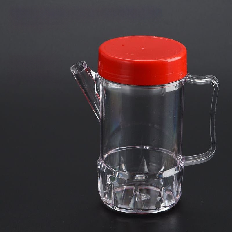 Πλαστικό μπουκάλι για σόγια με παχύτερο σχεδιασμό, διαφανές, αντιδιαρροϊκό, κατάλληλο για ξενοδοχεία και εστιατόρια