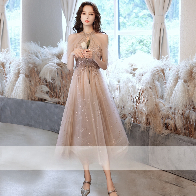 Rochie de seară cu siluetă de prințesă, fără mâneci, talie înaltă, lungă până la podea, poliester (50–70%)