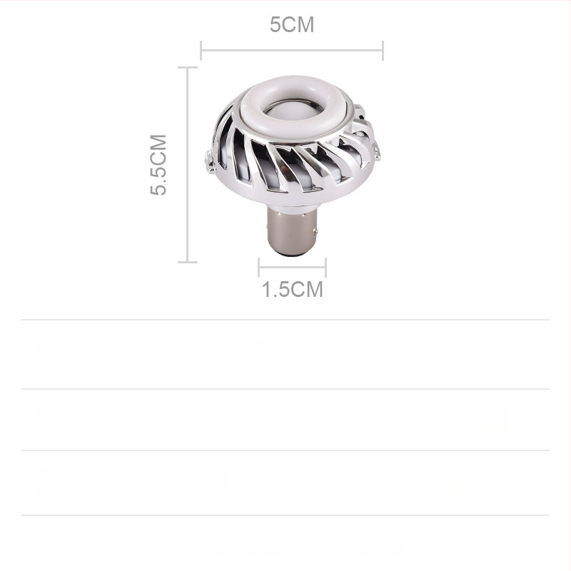 LED stabdžių galinė lemputė motociklams ir elektriniams dviračiams su Angel Eyes, modelis SCD-46, 12V, 5W, 200 lm