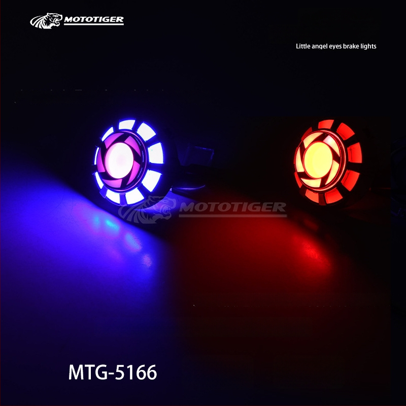 MOTOTIGER Angel Eye stabdžių šviesa motociklui – LED, 12V, 1W, 200 lm, Angel Eyes