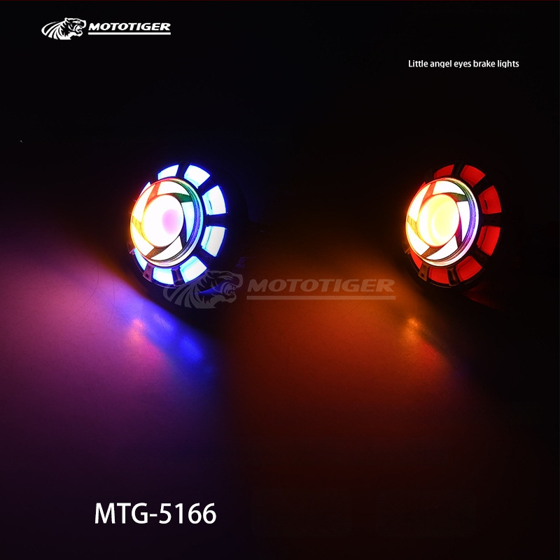 MOTOTIGER Angel Eye stabdžių šviesa motociklui – LED, 12V, 1W, 200 lm, Angel Eyes