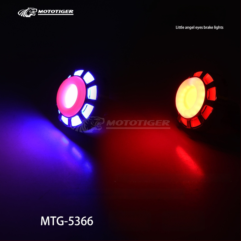 MOTOTIGER Angel Eye stabdžių šviesa motociklui – LED, 12V, 1W, 200 lm, Angel Eyes