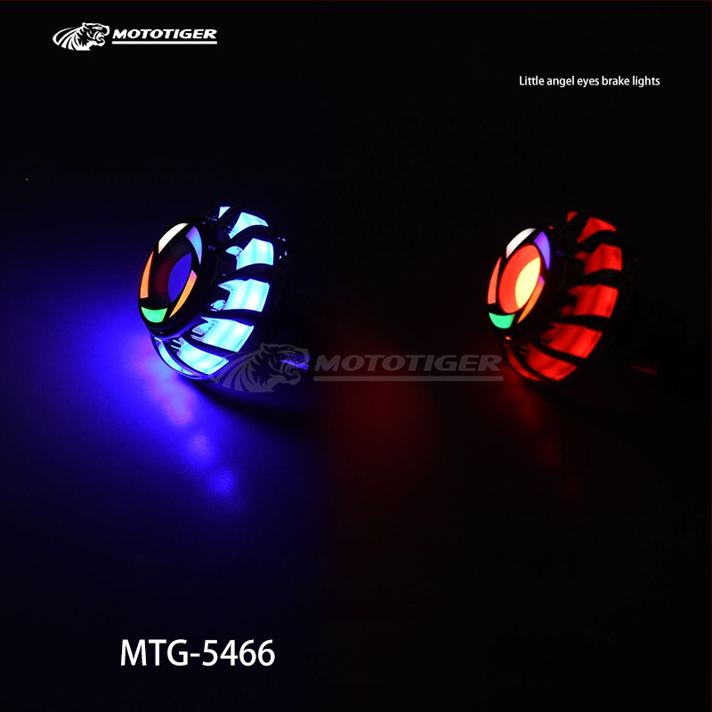 MOTOTIGER Angel Eye stabdžių šviesa motociklui – LED, 12V, 1W, 200 lm, Angel Eyes