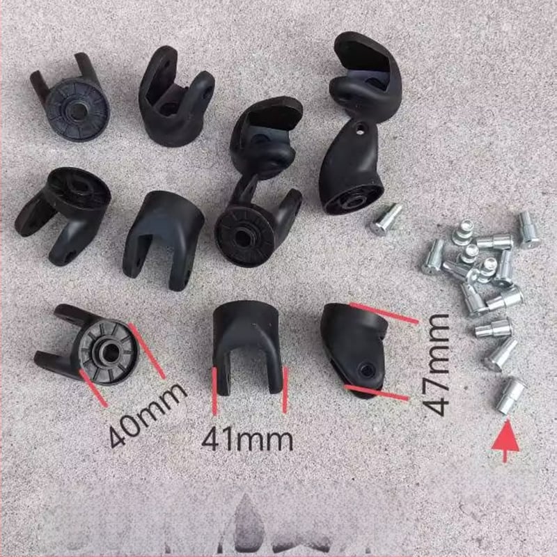 Универсално резервно колело за багаж — износоустойчиво, пластмасово, сваляемо (пролет 2025, урбан стил)