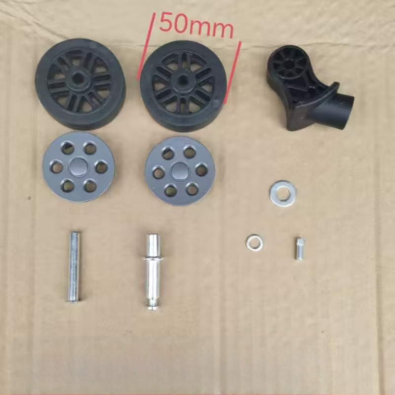 Универсално резервно колело за багаж — износоустойчиво, пластмасово, сваляемо (пролет 2025, урбан стил)