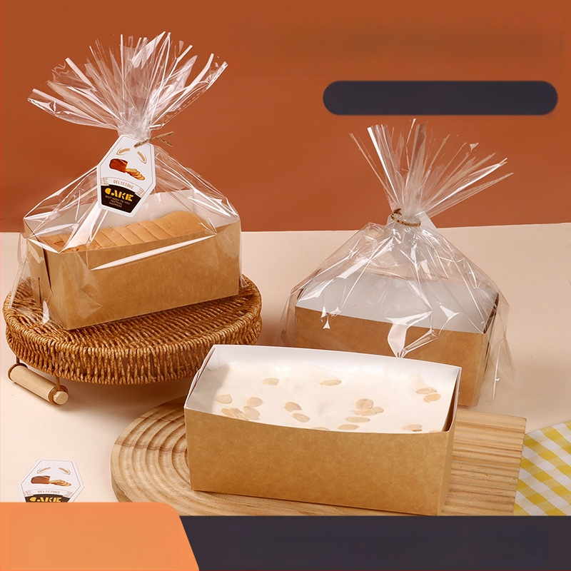 Koogipaberi vormi ja küpsetushoidja komplekt – ahjuks sobiv, kõrge temperatuurikindel, ühekordne leivakarbi komplekt koos kotiga, sildiga ja siidpaelaga