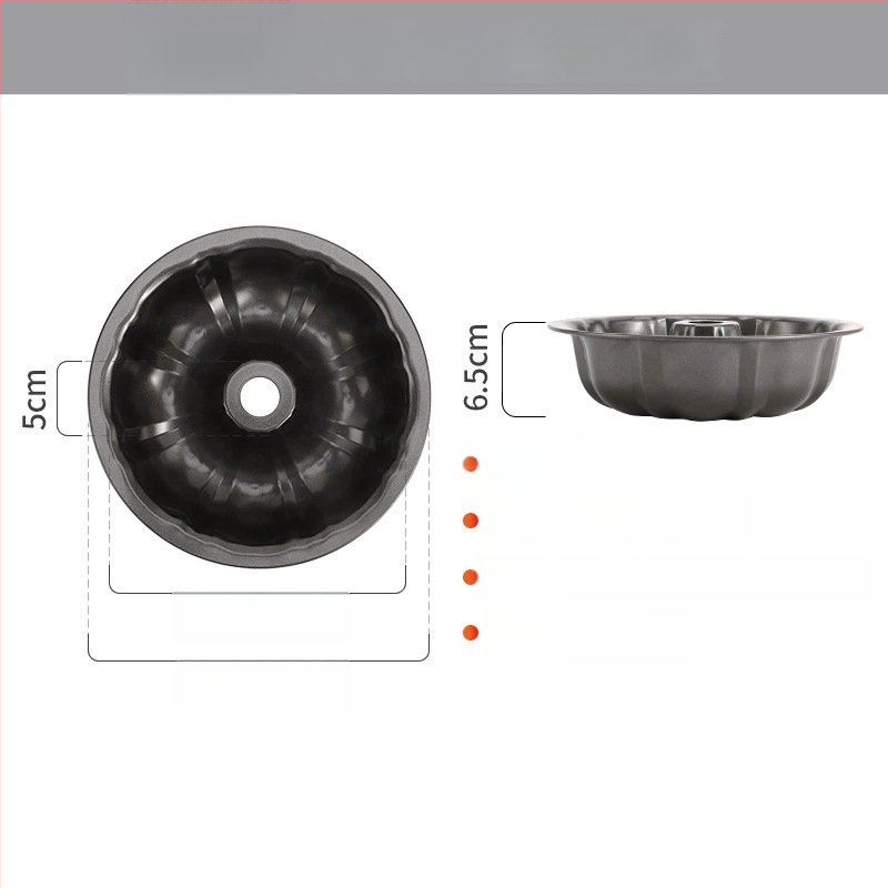 Μορφή κέικ κολοκύθας σιφόν με αντικολλητική επίστρωση, δίσκος ψησίματος από ανθρακούχο χάλυβα για DIY αρτοποιία