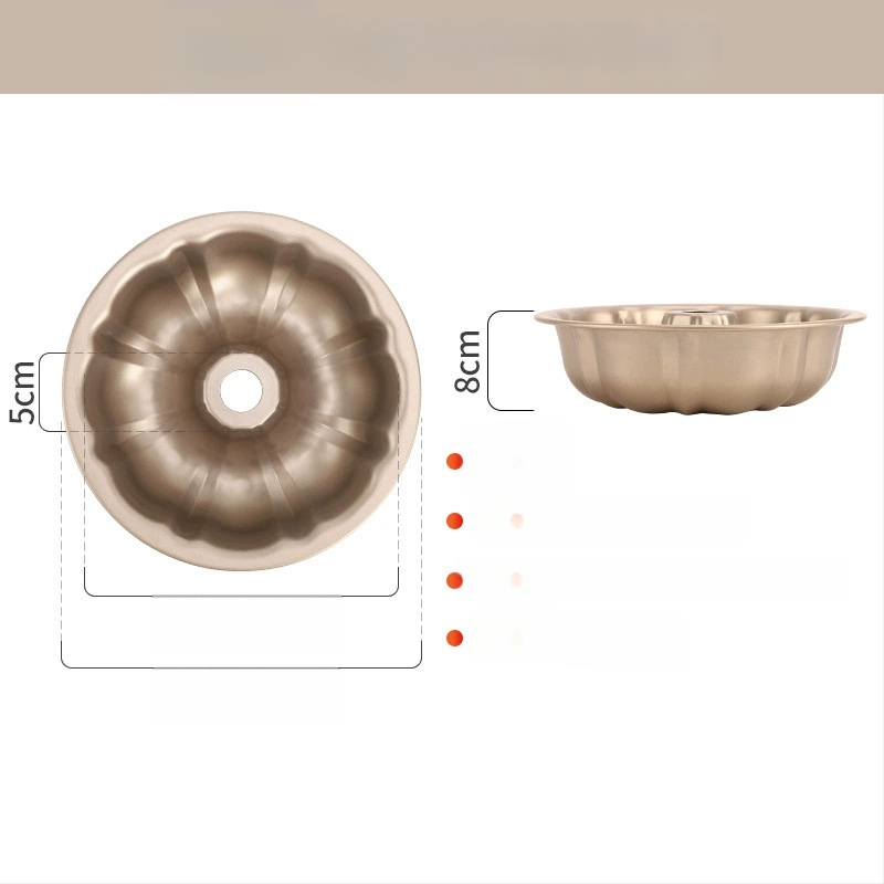 Μορφή κέικ κολοκύθας σιφόν με αντικολλητική επίστρωση, δίσκος ψησίματος από ανθρακούχο χάλυβα για DIY αρτοποιία