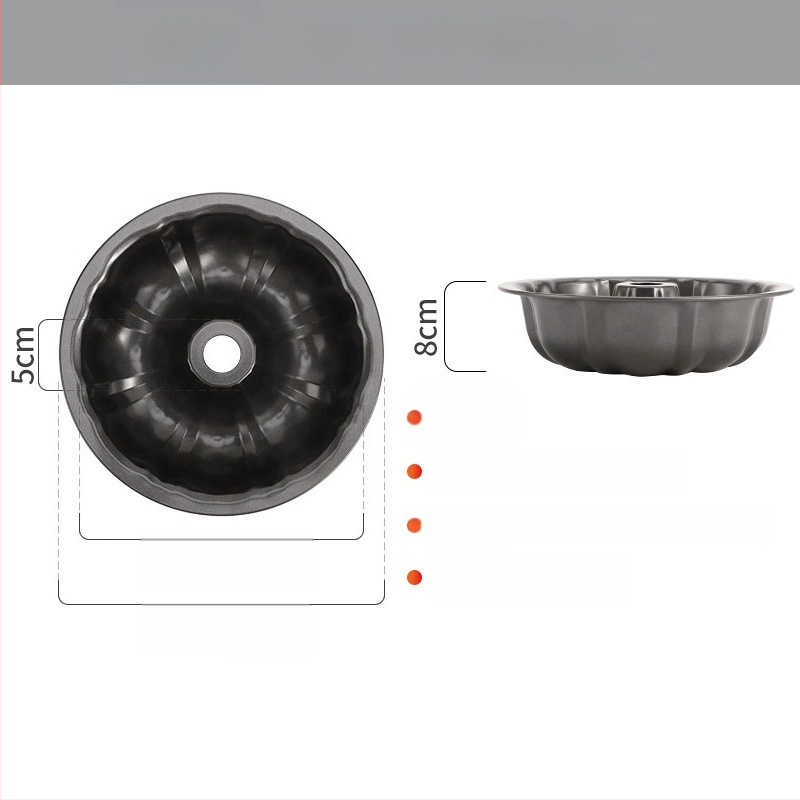 Μορφή κέικ κολοκύθας σιφόν με αντικολλητική επίστρωση, δίσκος ψησίματος από ανθρακούχο χάλυβα για DIY αρτοποιία