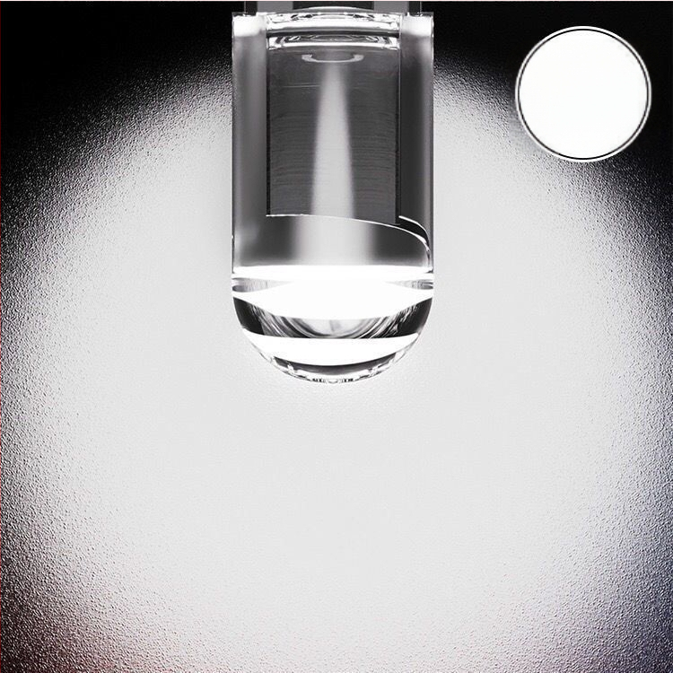 LED DRL automobiliui su didelio ryškumo objektyvu, 12V, T10 kištukas, W5W lemputė registracijos numeriui