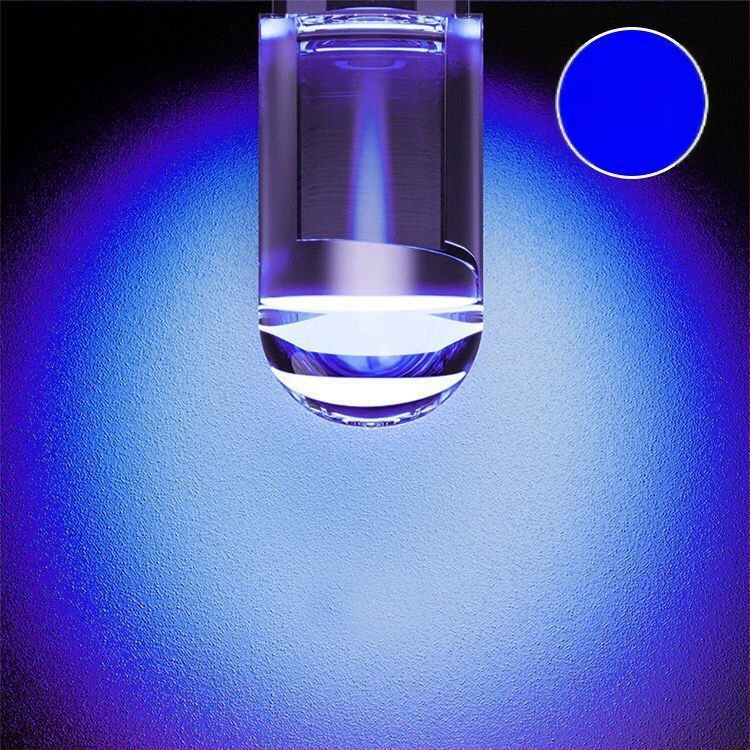 LED DRL automobiliui su didelio ryškumo objektyvu, 12V, T10 kištukas, W5W lemputė registracijos numeriui