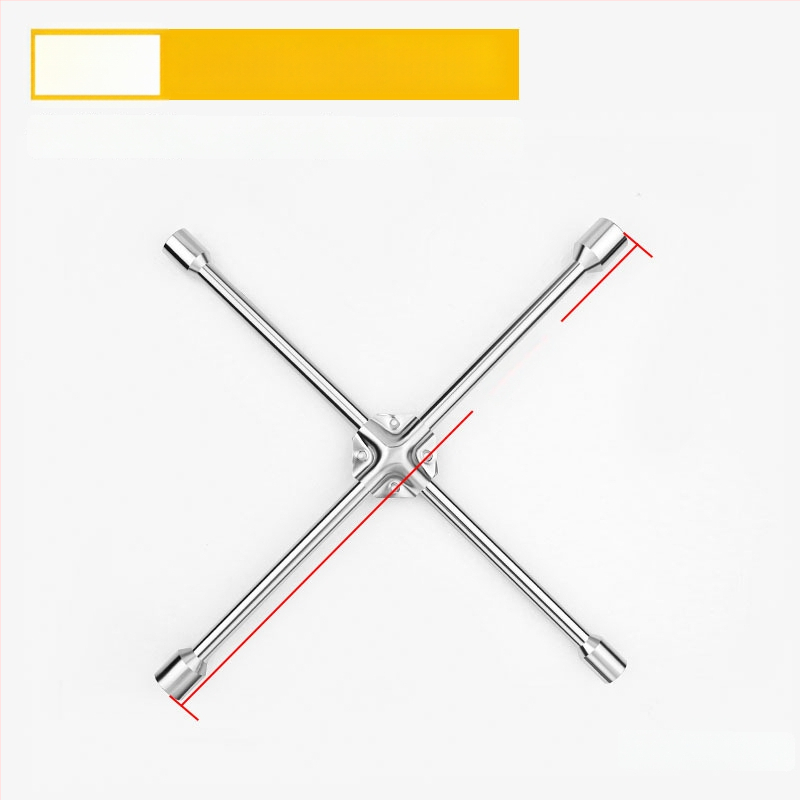 Гаечен ключ с кръстовиден накрайник за смяна на гуми, CR-V материал, хромирано покритие, Exploit/Explore