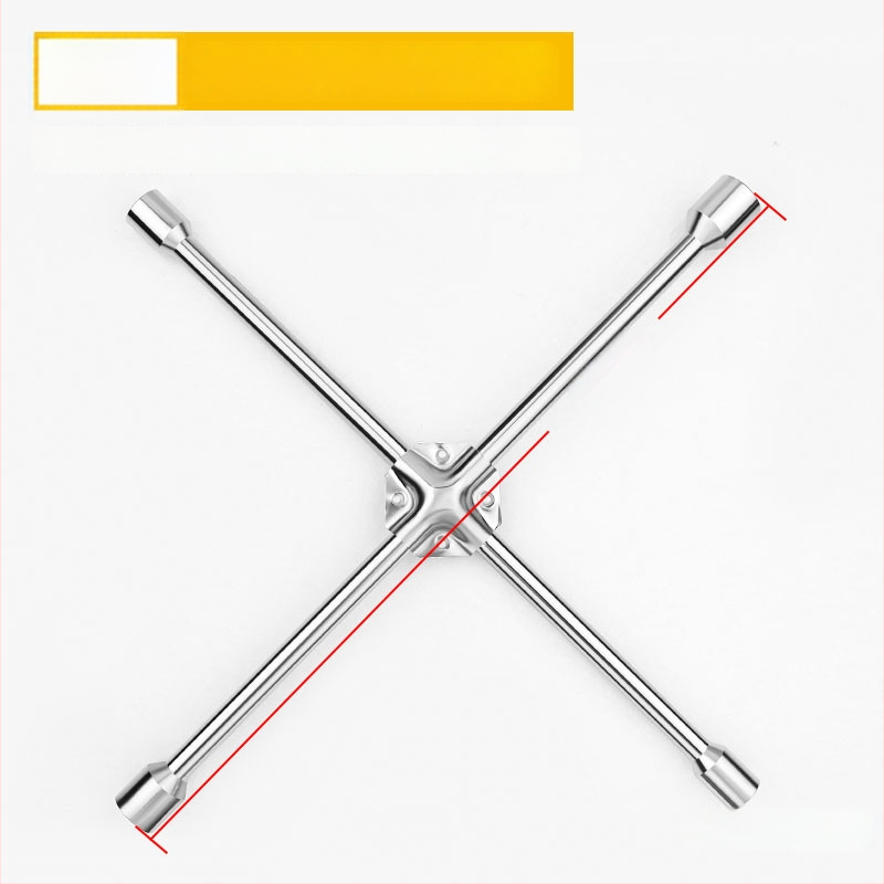 Гаечен ключ с кръстовиден накрайник за смяна на гуми, CR-V материал, хромирано покритие, Exploit/Explore