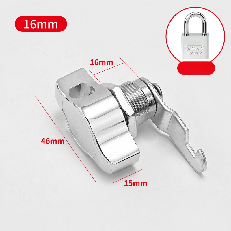 Spintos spyna — cinko lydinys, modernus minimalistinis stilius, model Padlock mailbox lock