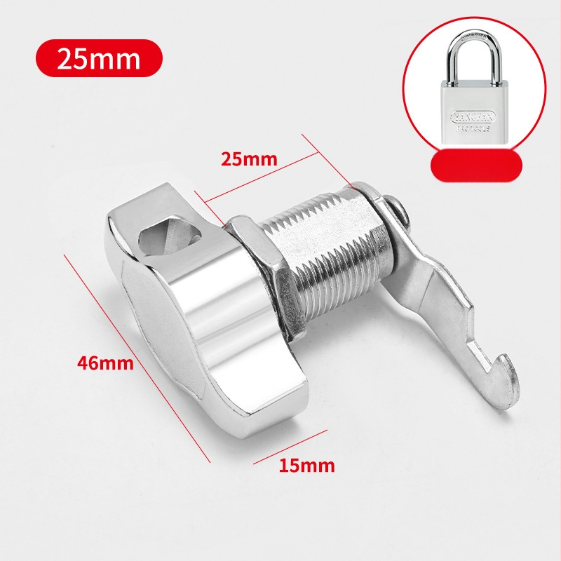 Spintos spyna — cinko lydinys, modernus minimalistinis stilius, model Padlock mailbox lock