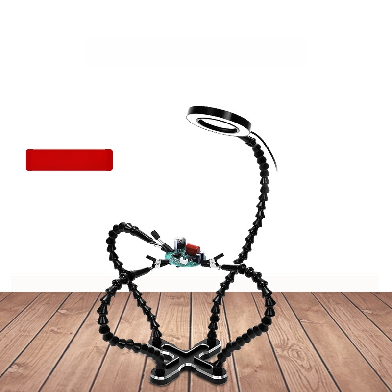 Τετραδάκτυλος καθολικός σταθεροποιητής συγκόλλησης για PCB, κινητά τηλέφωνα και μητρικές πλακέτες υπολογιστών — εργαλείο συγκόλλησης, συντήρησης και επιθεώρησης