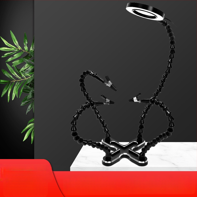 Τετραδάκτυλος καθολικός σταθεροποιητής συγκόλλησης για PCB, κινητά τηλέφωνα και μητρικές πλακέτες υπολογιστών — εργαλείο συγκόλλησης, συντήρησης και επιθεώρησης