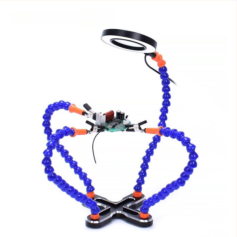 Τετραδάκτυλος καθολικός σταθεροποιητής συγκόλλησης για PCB, κινητά τηλέφωνα και μητρικές πλακέτες υπολογιστών — εργαλείο συγκόλλησης, συντήρησης και επιθεώρησης